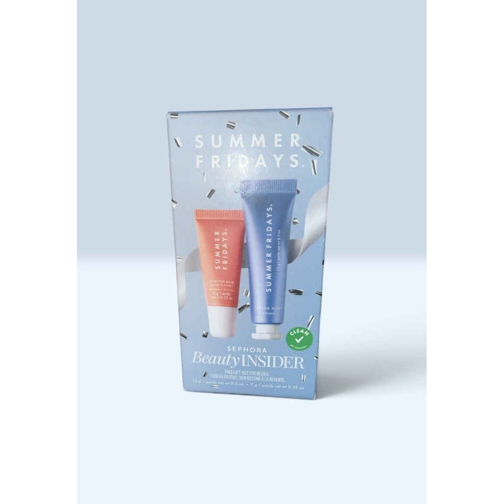 Sephora Beauty Insider 2 Piece Set Summer Fridays Lip  Balm Jet Lag Mask New